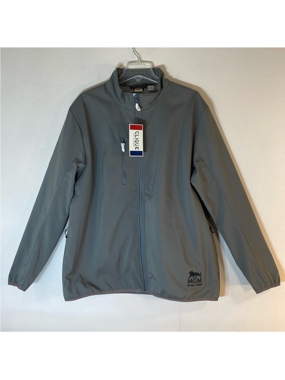 Clique Fleece Lined Full Zip Windbreaker Jacket. Men’s Large. NWT.